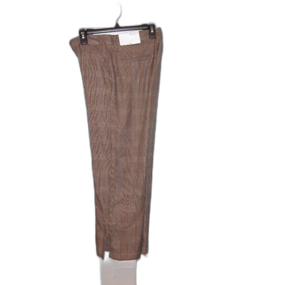 Arizona Juniors Size 5 Honey Beige Plaid Cropped Ankle Pants NWT